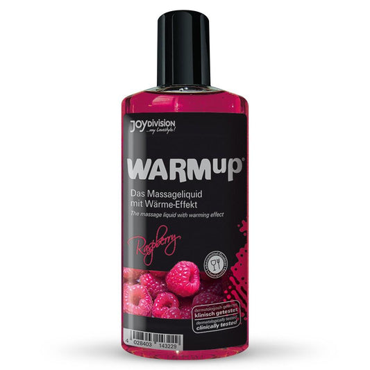 Ulei de Masaj cu Zmeura, Efect de Incalzire & Aroma Delicioasa, JoyDivision WARMup, 150 ml - Amoroso
