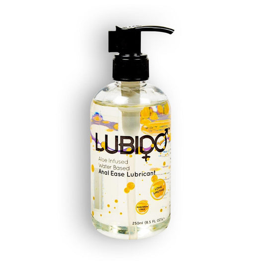 Lubricant Anal cu Aloe Vera, pe Baza de Apa, Confort Maxim si Alunecare de Lunga Durata, Lubido Anal Ease, 250ml - Amoroso