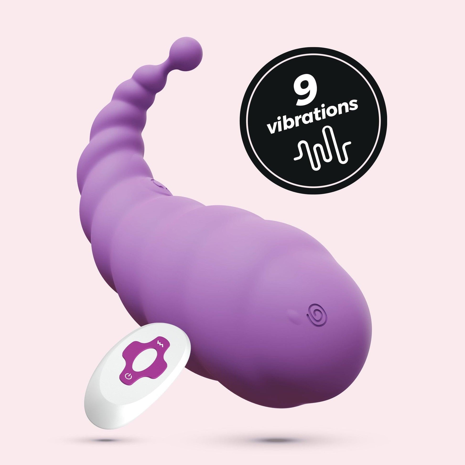 Vibrator Cocoon, Oul Vibrant Reincarcabil cu Telecomanda Wireless, 9 Moduri de Vibratie, Mov - Amoroso