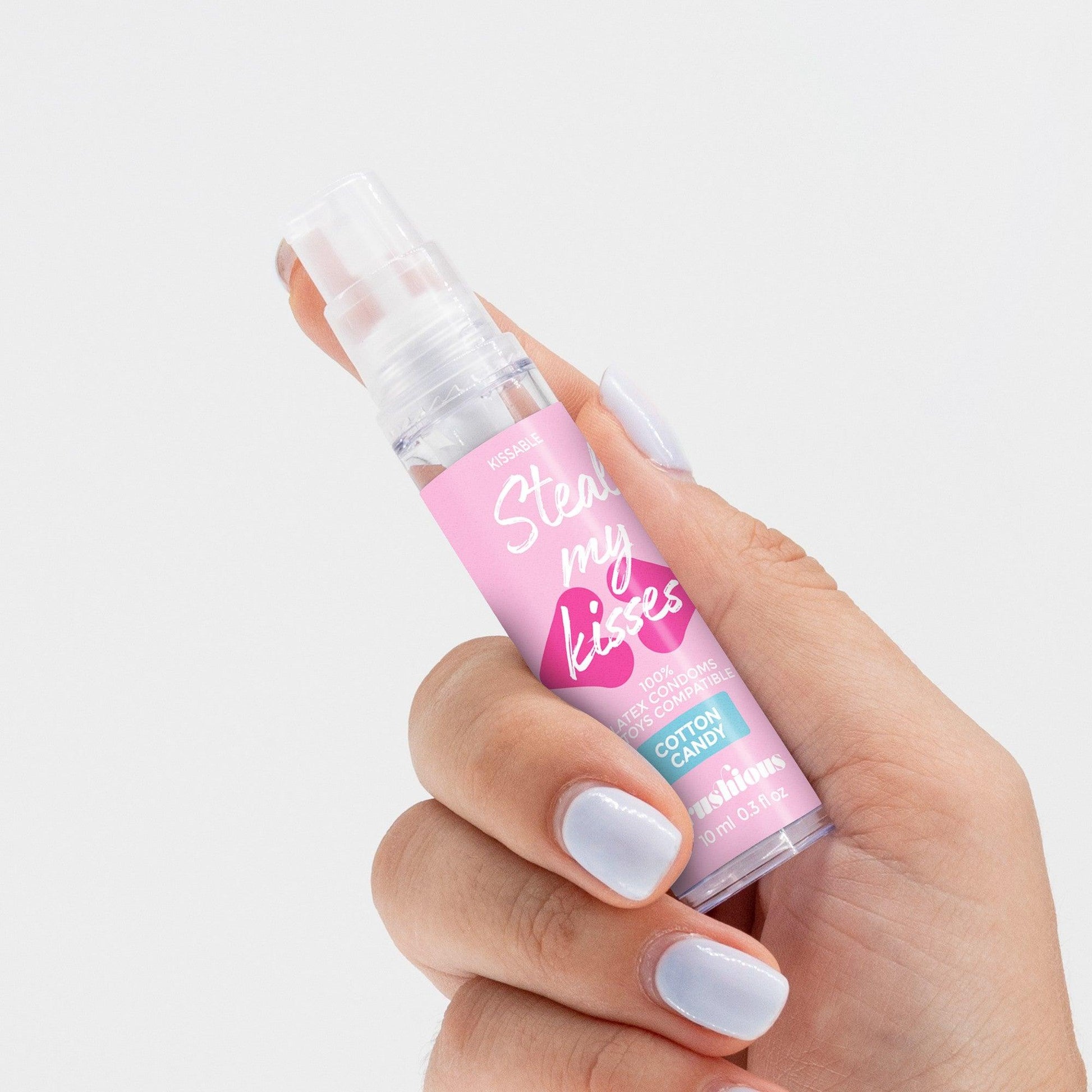 Lubrifiant Gel, cu Aroma de Vata de Zahar, pentru Momente Dulci si Intime, Steal My Kisses, 10ml - Amoroso