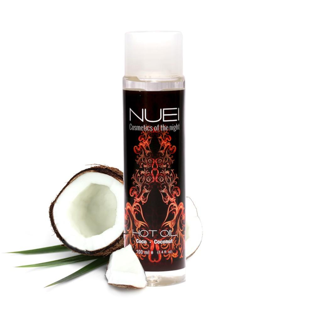 Ulei de Masaj Nuei Hot Oil Coconut, Efect de Incalzire si Aroma Exotica de Cocos, 100ml - Amoroso