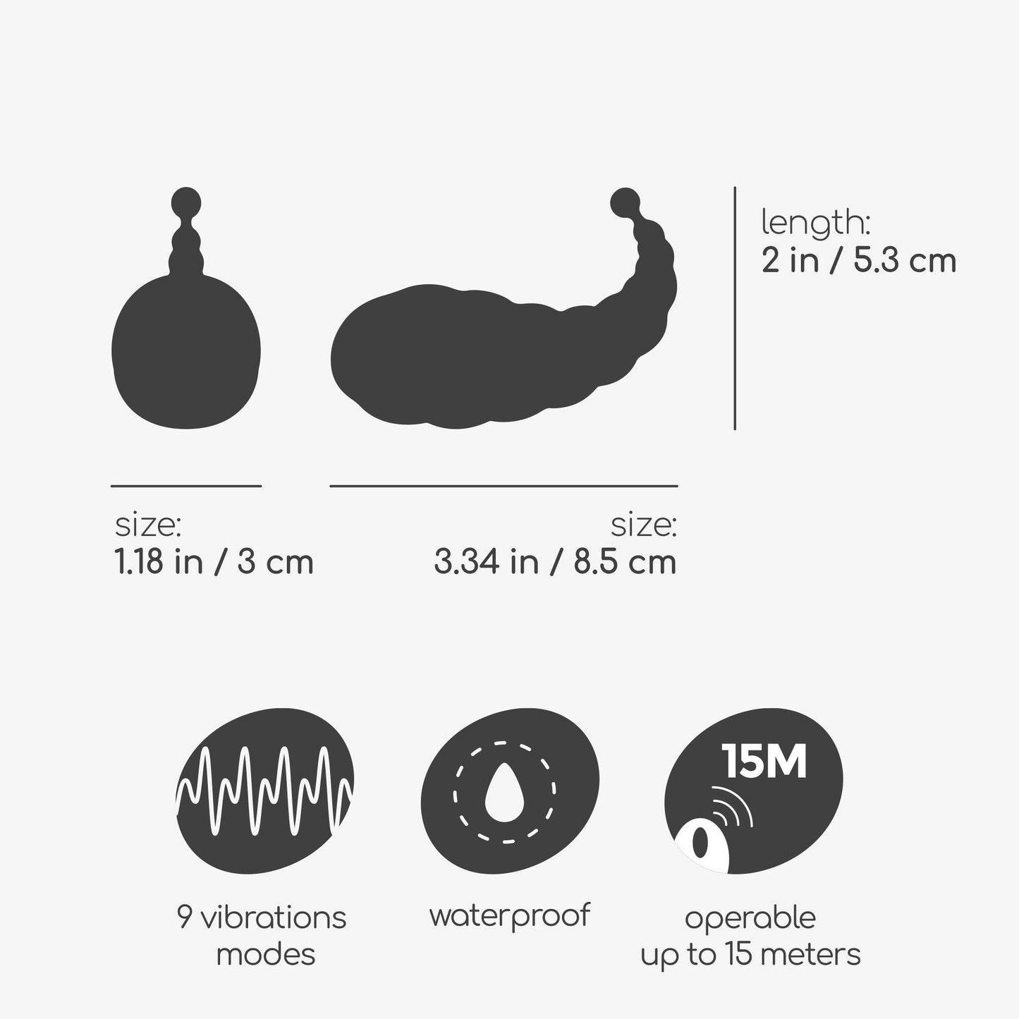 Vibrator Cocoon, Oul Vibrant Reincarcabil cu Telecomanda Wireless, 9 Moduri de Vibratie, Mov - Amoroso