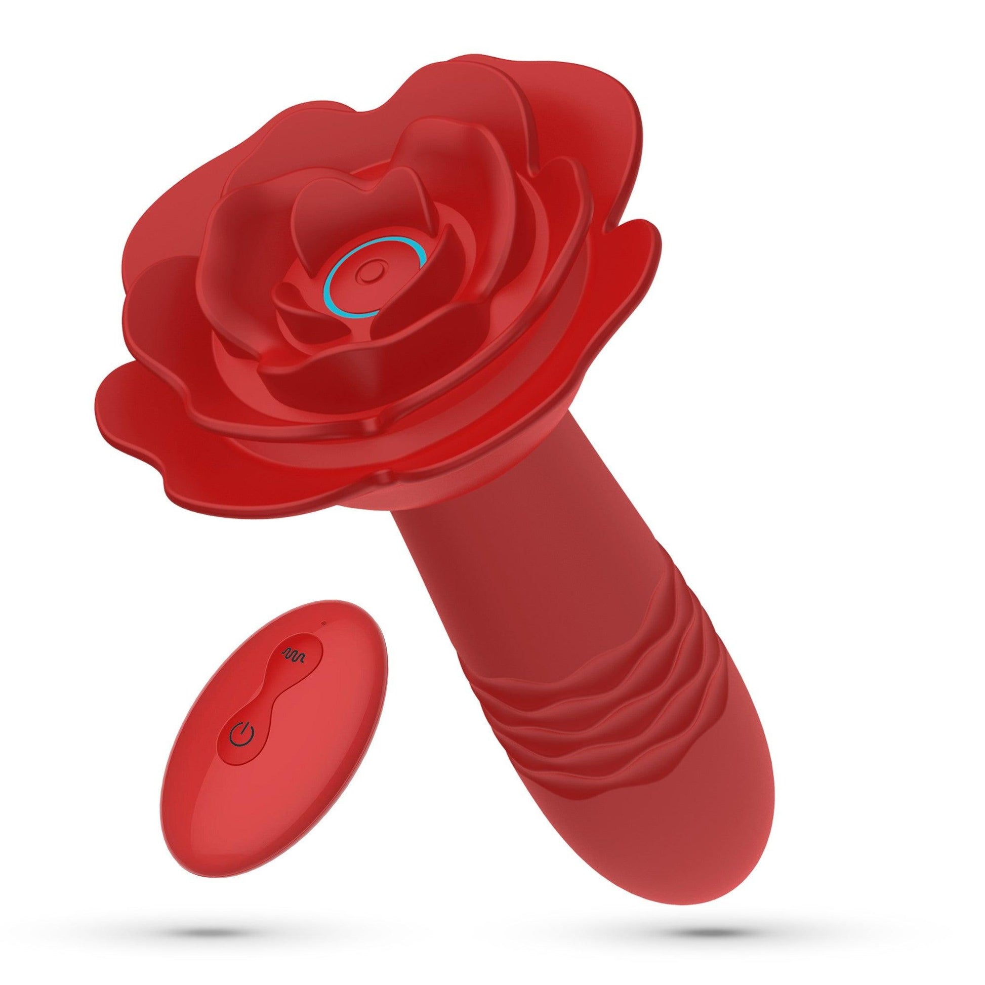 Plug Anal Romeo cu Functie de Extindere, 10 Moduri de Vibratie si Telecomanda, Rosu - Amoroso