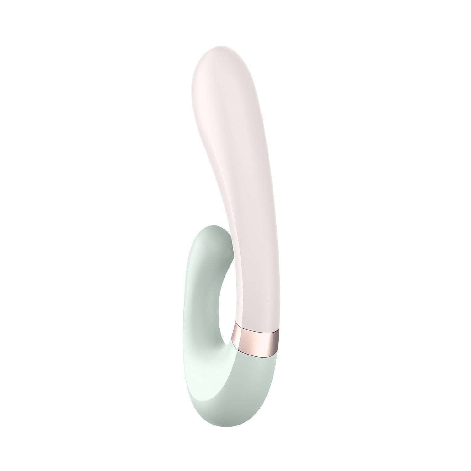 Vibrator cu Functie de Incalzire, Control prin Aplicatie, Placeri Supreme, Satisfyer Heat Wave, Verde - Amoroso