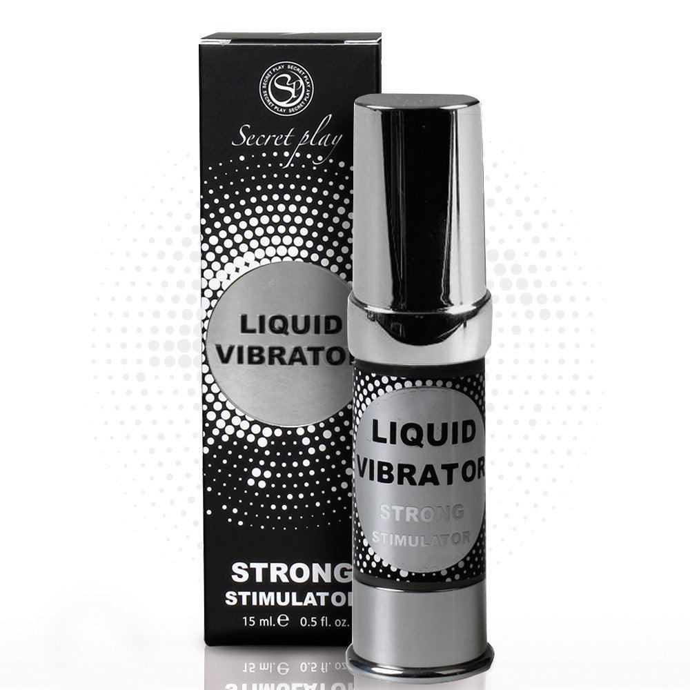 Gel Stimulator cu Efect de Vibratie pentru Placere Intensa, Unisex, Liquid Vibrator Strong, 15ml - Amoroso