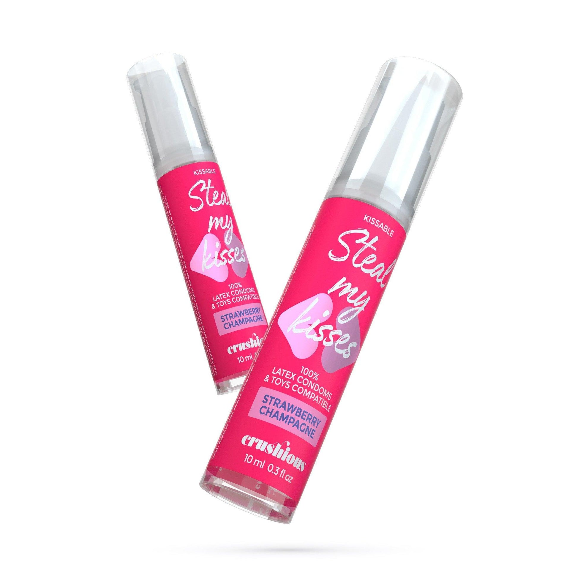 Lubrifiant cu Aroma de Capsuni si Sampanie, Perfect pentru Momente Dulci si Senzuale, 10ml - Amoroso