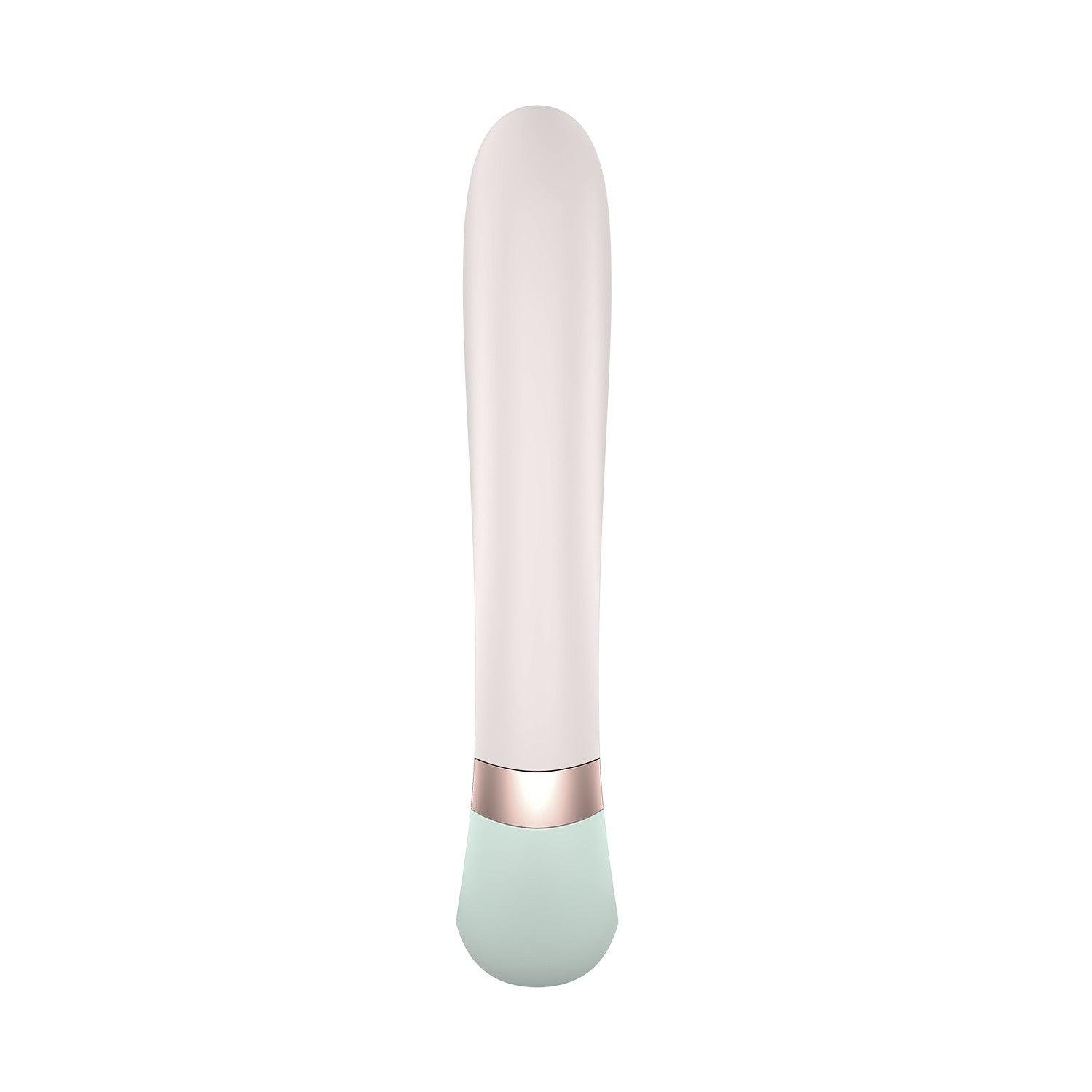 Vibrator cu Functie de Incalzire, Control prin Aplicatie, Placeri Supreme, Satisfyer Heat Wave, Verde - Amoroso