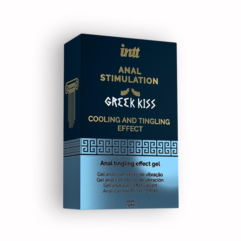 Stimulare Anala cu Efect Racoritor si Revigorant, INTT Greek Kiss Gel de Masaj, 15ml - Amoroso