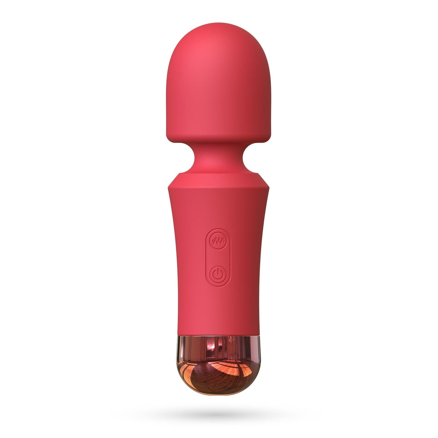 Mini Vibrator Wand Reincarcabil, Masaj si Relaxare Discreta, Crushious Wanda, Rosu - Amoroso