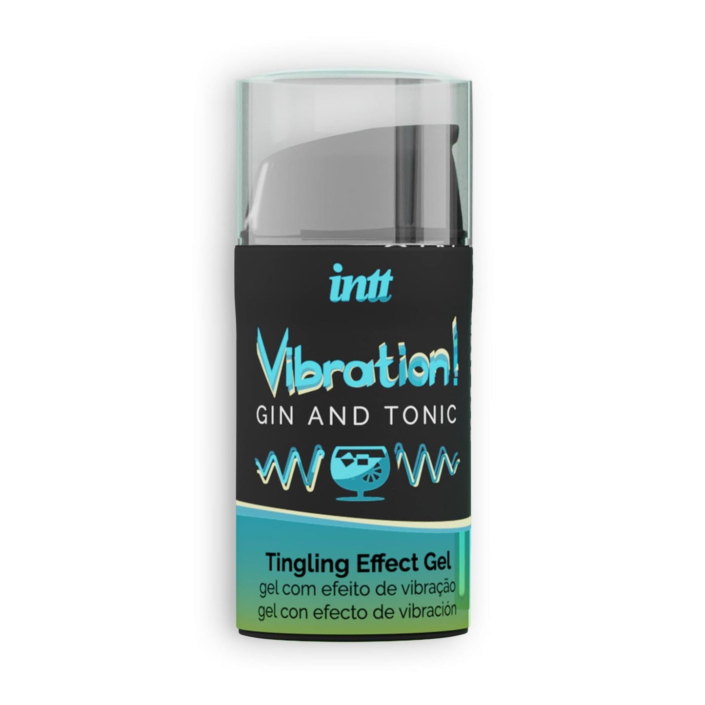 Gel Intim, Efect Vibrant si Stimulare Senzoriala Intensa, Gin and Tonic, Intt, 15ml - Amoroso