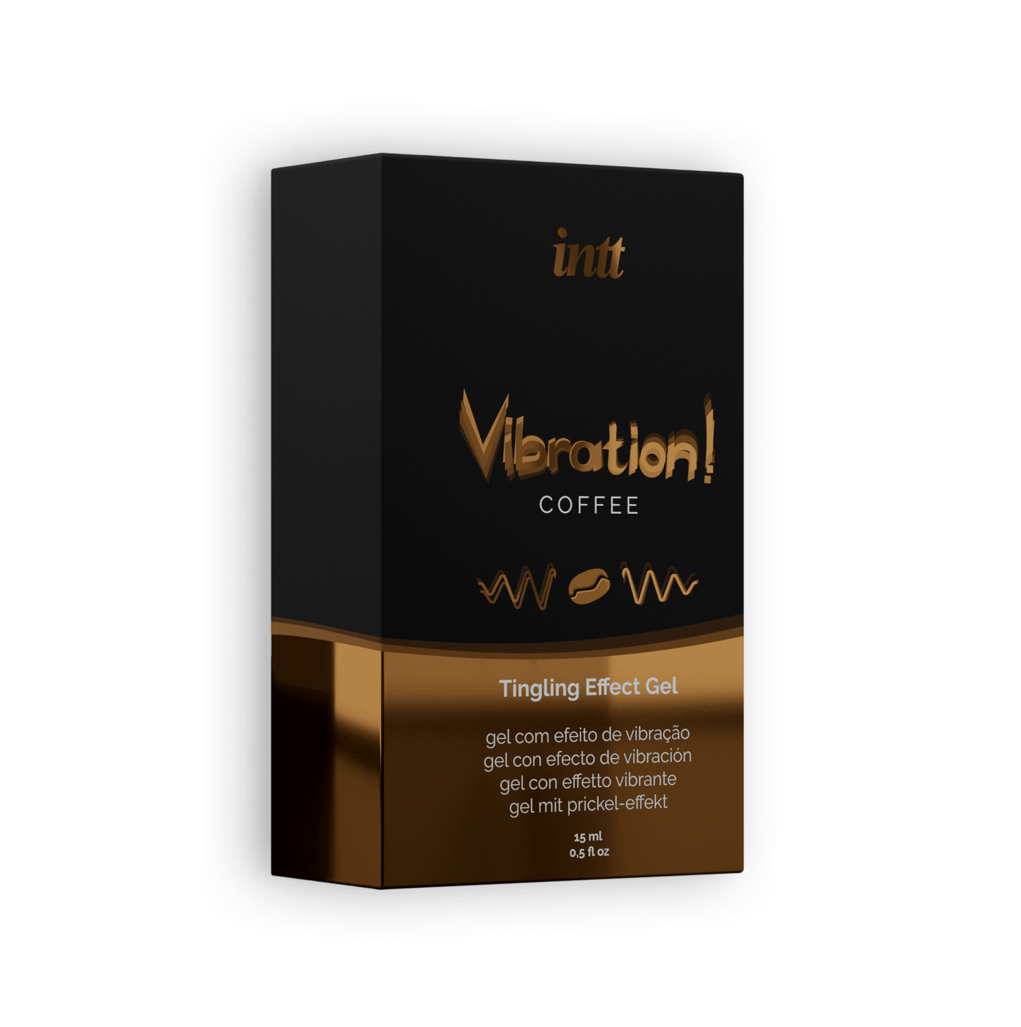 Gel Stimulator cu Efect de Vibratie si Aroma de Cafea, Unisex, pentru Placere Intensa, INTT, 15ml - Amoroso