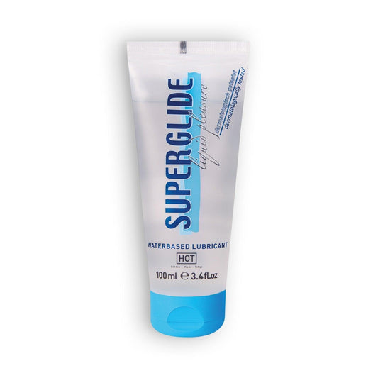 Lubrifiant Pe Baza de Apa, Testat Dermatologic si Compatibil cu Prezervative, Superglide Waterbased, 100ml - Amoroso