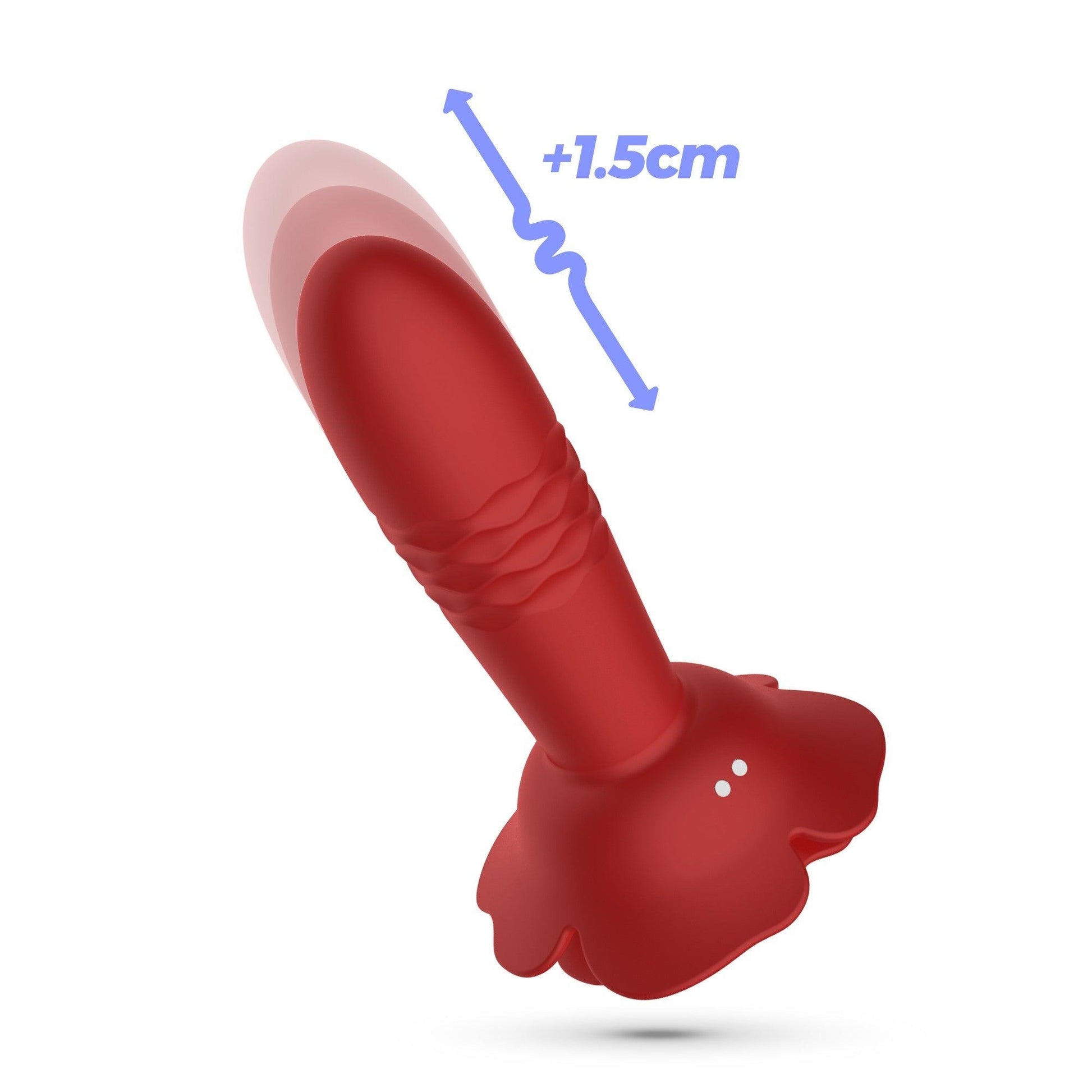 Plug Anal Romeo cu Functie de Extindere, 10 Moduri de Vibratie si Telecomanda, Rosu - Amoroso