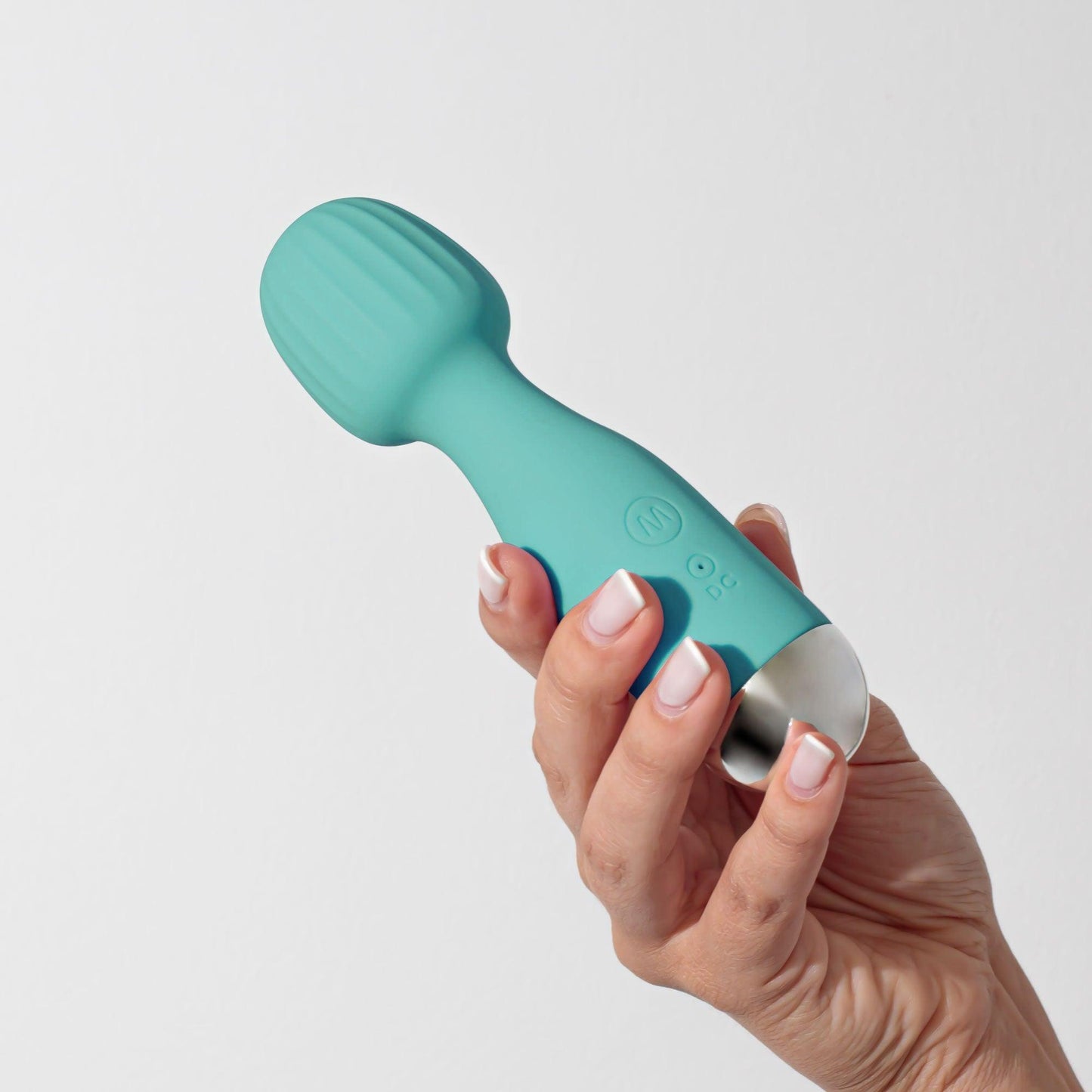 Vibrator Reincarcabil Mini Wand, 10 Moduri de Vibratie, Design Compact si Puternic, Verde menta - Amoroso
