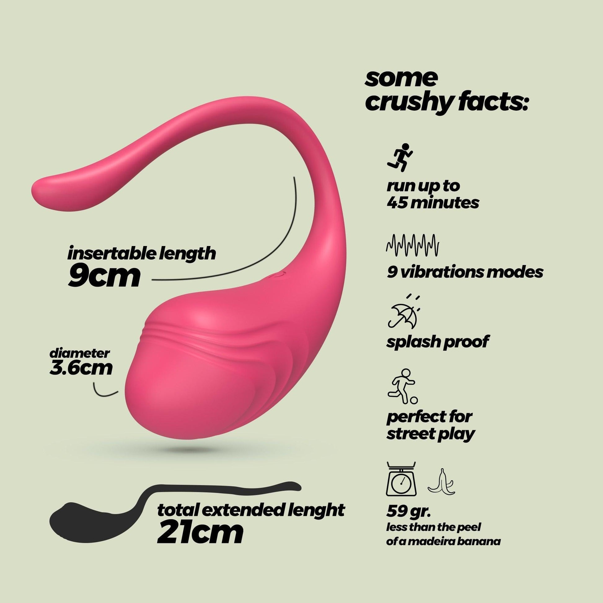 Ou Vibrator cu Telecomanda, Experienta Intensa si Design Ergonomic, Crushious Tamago, Roz - Amoroso