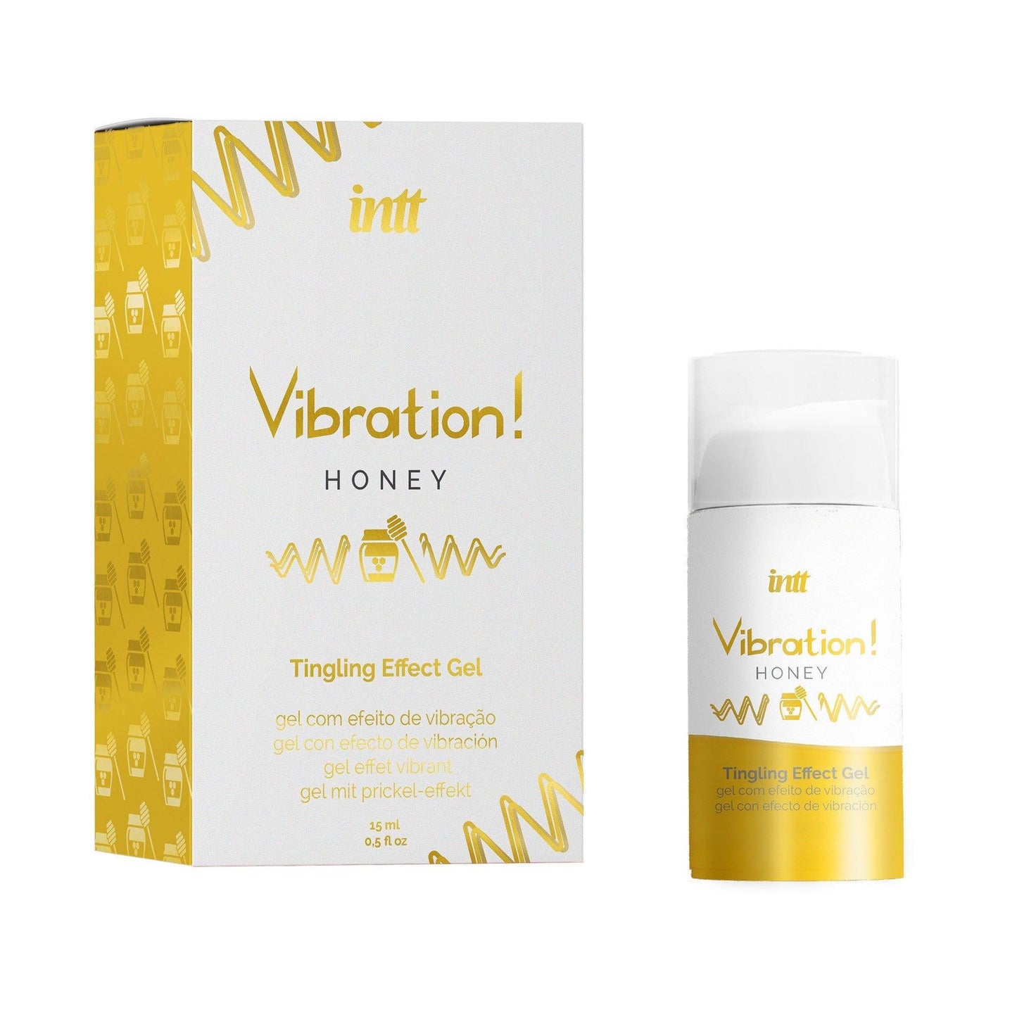 Gel Intt Vibration Honey, Stimulare Intensa cu Efect de Vibratii si Furnicaturi, 15 ml - Amoroso