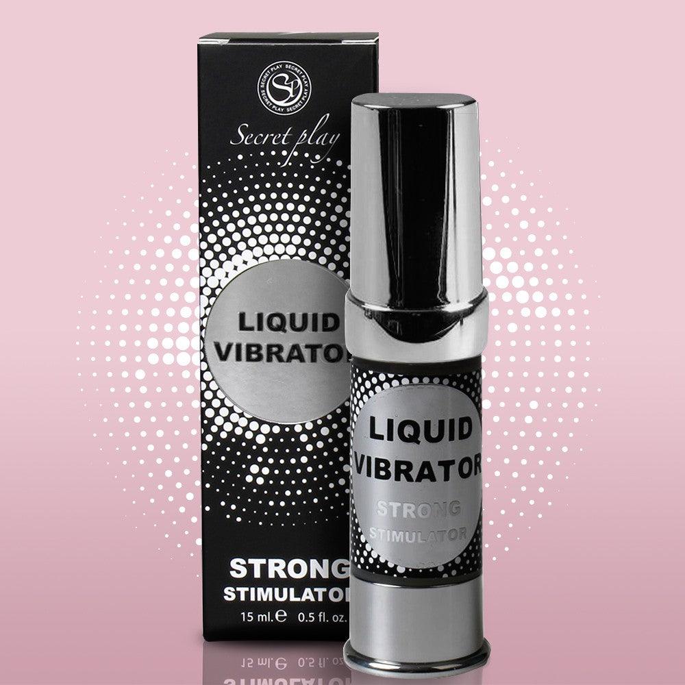 Gel Stimulator cu Efect de Vibratie pentru Placere Intensa, Unisex, Liquid Vibrator Strong, 15ml - Amoroso