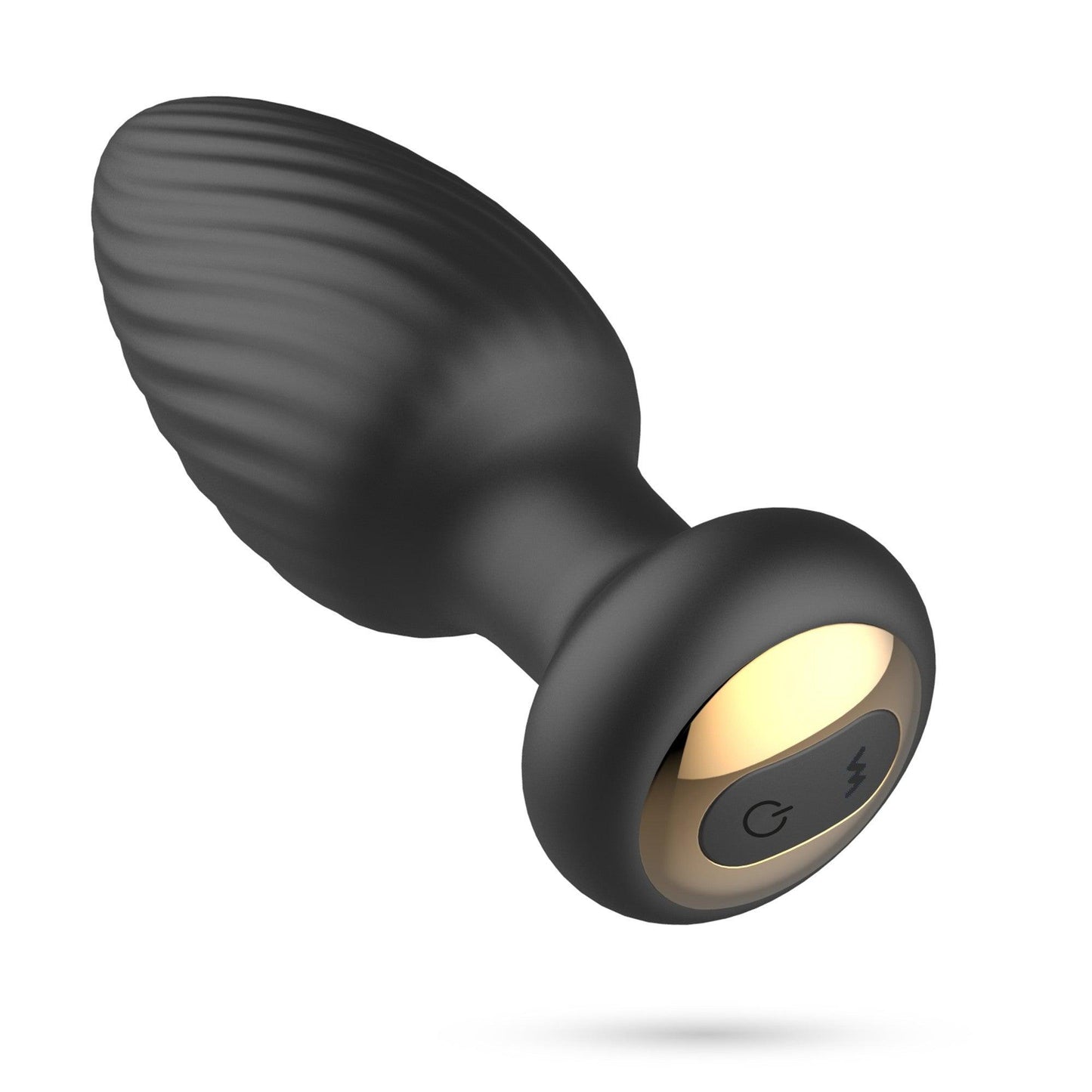 Plug Anal Rotativ cu Telecomanda, Stimulare 360° si Vibratii Intense pentru Placere Maxima, Crushious Twister, Negru - Amoroso