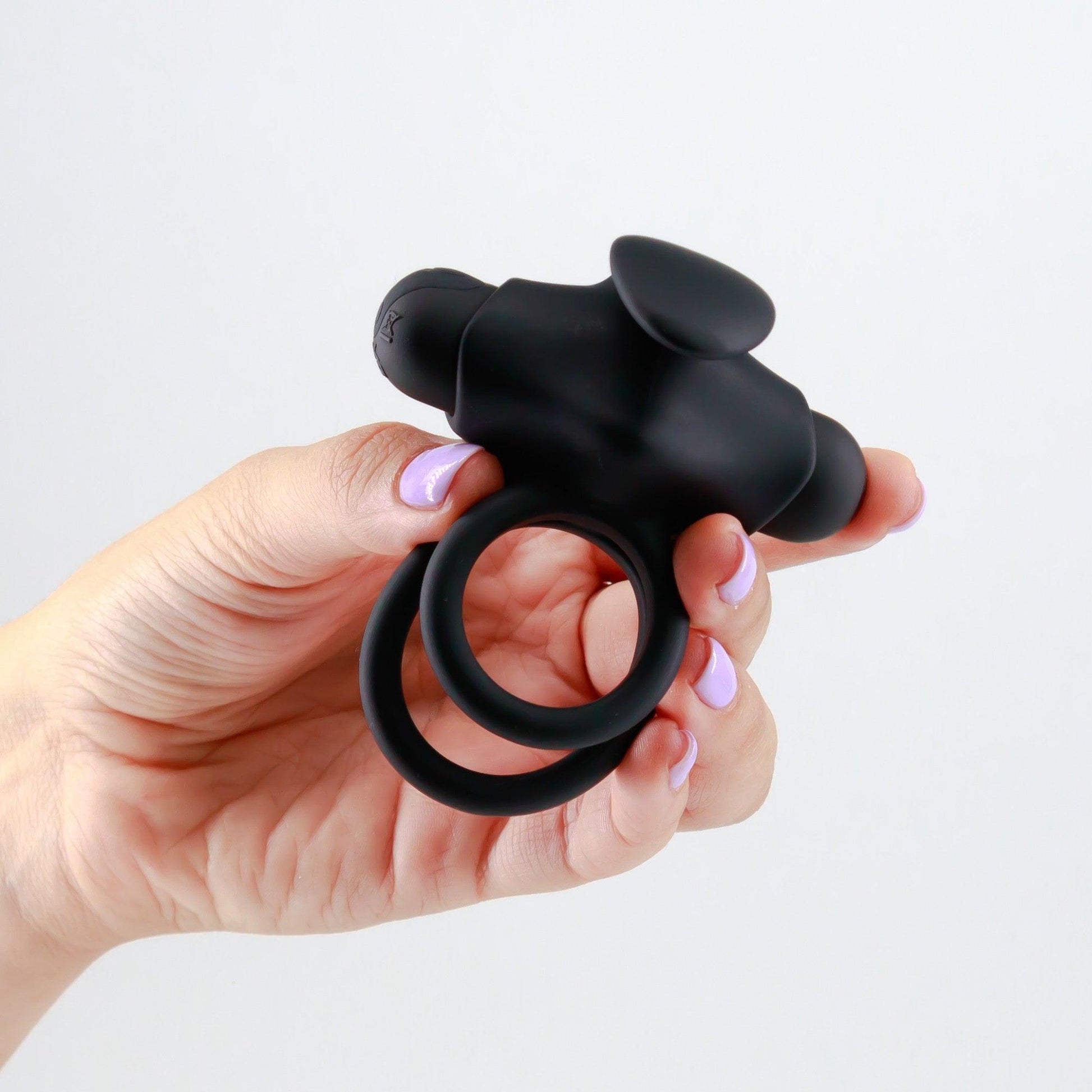 Inel Penian Vibrator cu 10 Moduri de Vibratie, Telecomanda pentru Placere Intensa si Versatilitate in Dormitor, Negru - Amoroso