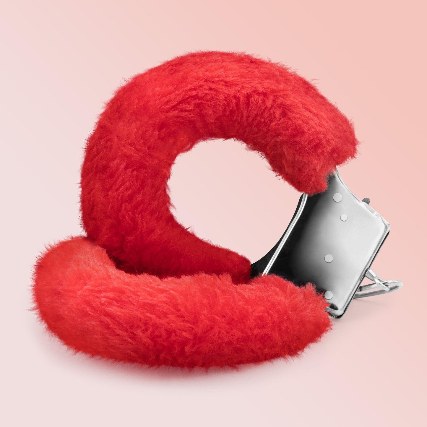 Catuse Pufoase Love Cuffs, Eleganta si Aventura in Jocurile Intime, Crushious, Rosu - Amoroso