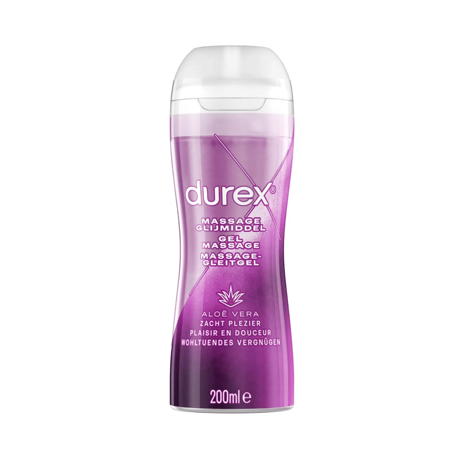 Gel de masaj erotic Durex Aloe Vera, 200ml, textura fina, aroma subtila - Amoroso