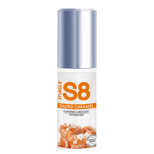 Lubrifiant Pe Baza de Apa, Gust De Caramel Sarat, Momente Intime Delicioase, S8 Caramel Toffee Lubricant, 50ml - Amoroso