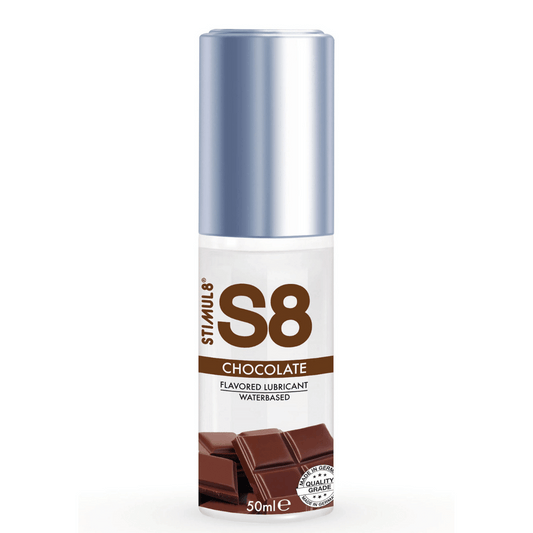 Lubrifiant Pe Baza de Apa, Gust De Ciocolata, Momente Intime Delicioase, S8 Chocolate Lubricant, 50ml - Amoroso