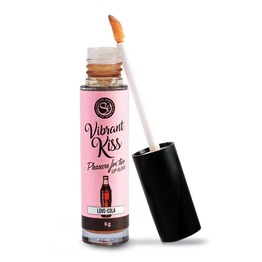 Luciu de Buze Vibrant Kiss, Aroma de Cola, Saruturi Unice, Secret play, 6 ml - Amoroso