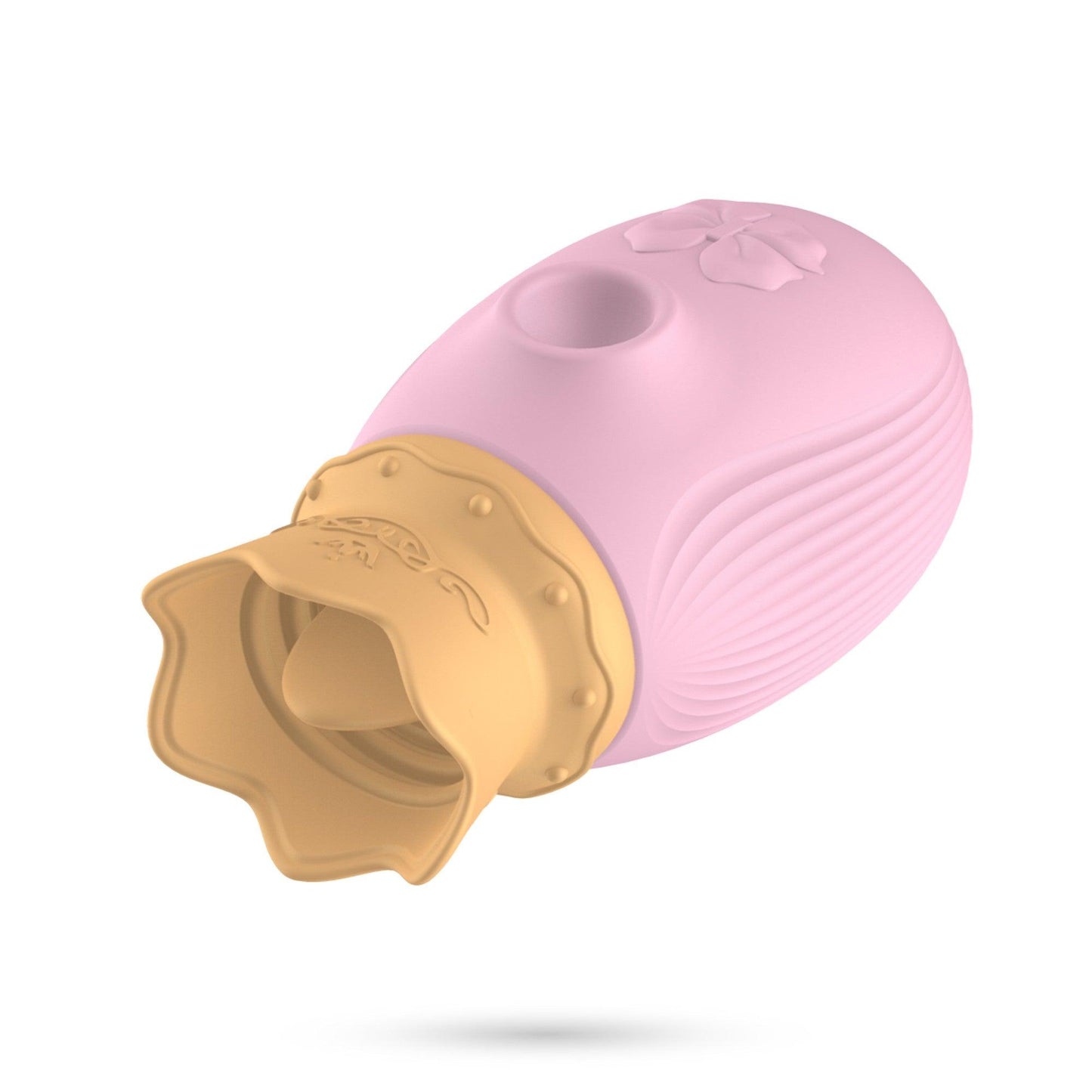 Stimulator Clitoral Regal, cu 10 Moduri de Vibratie, Crushious Monarch, Roz - Amoroso