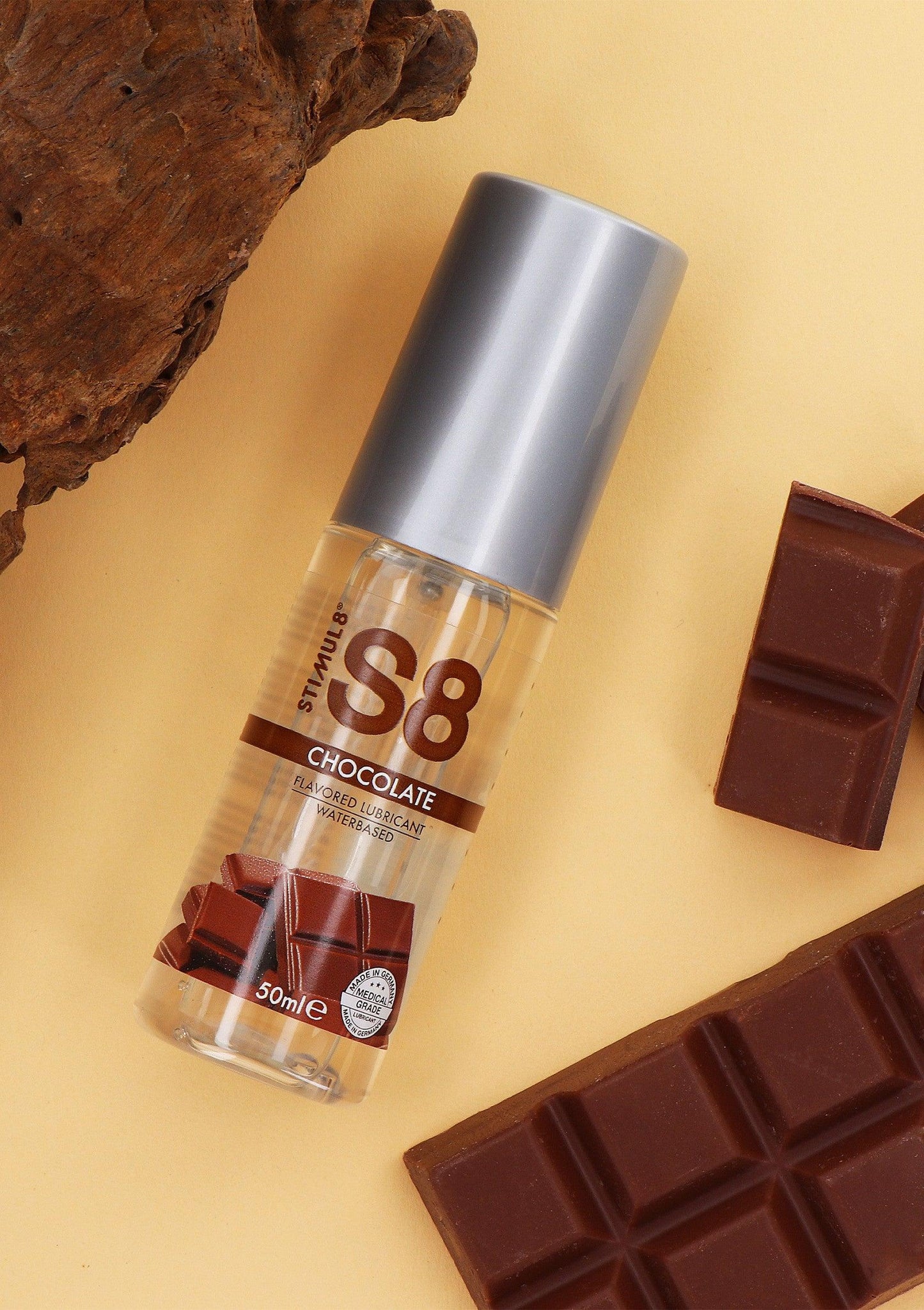 Lubrifiant Pe Baza de Apa, Gust De Ciocolata, Momente Intime Delicioase, S8 Chocolate Lubricant, 50ml - Amoroso