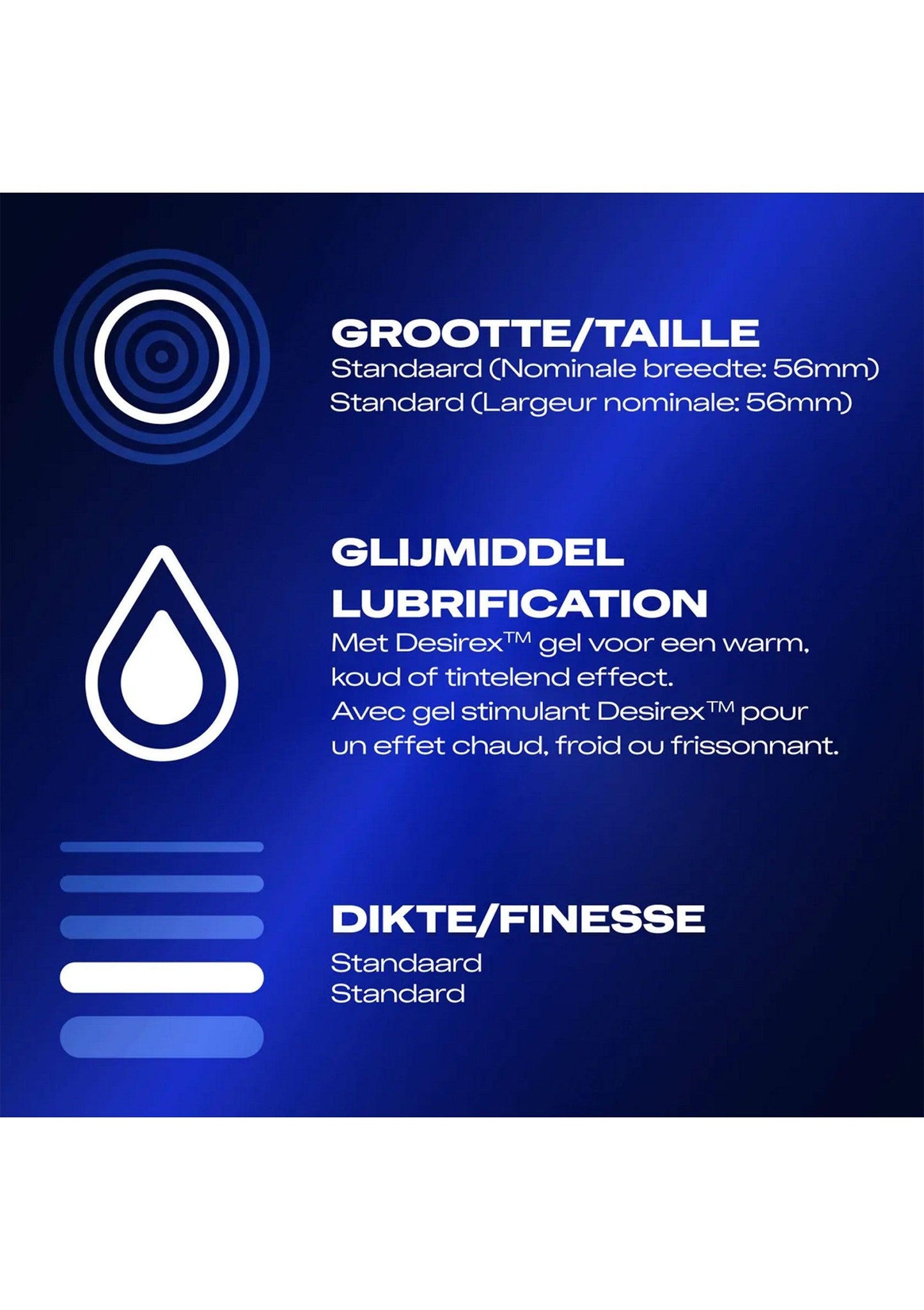 Prezervativ Stimulante cu Gel Desirex™, pentru Placere Intensificata, Durex Orgasm' Intense, 10 Bucati - Amoroso
