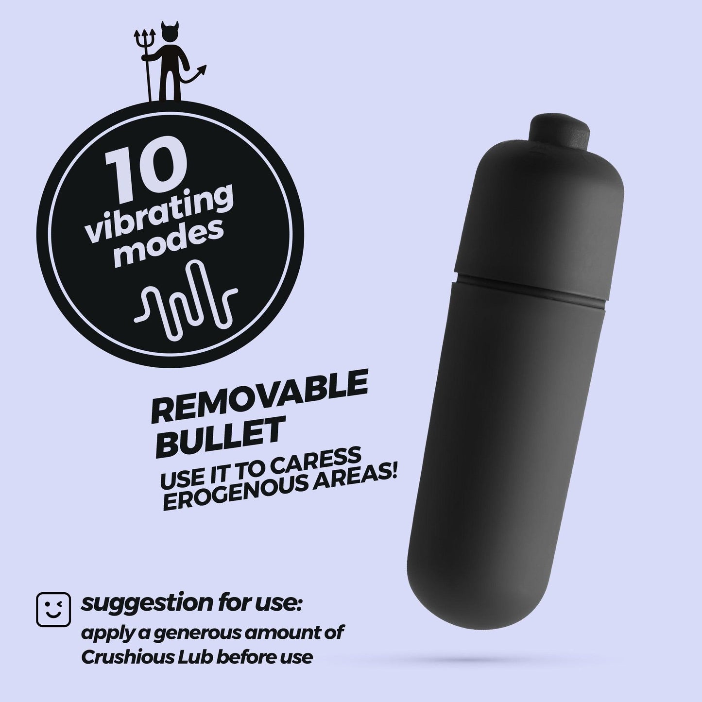 Vibrator Compact cu 10 Functii, Placere Personalizata, Crushious O-Pet Rabbit, Roz - Amoroso
