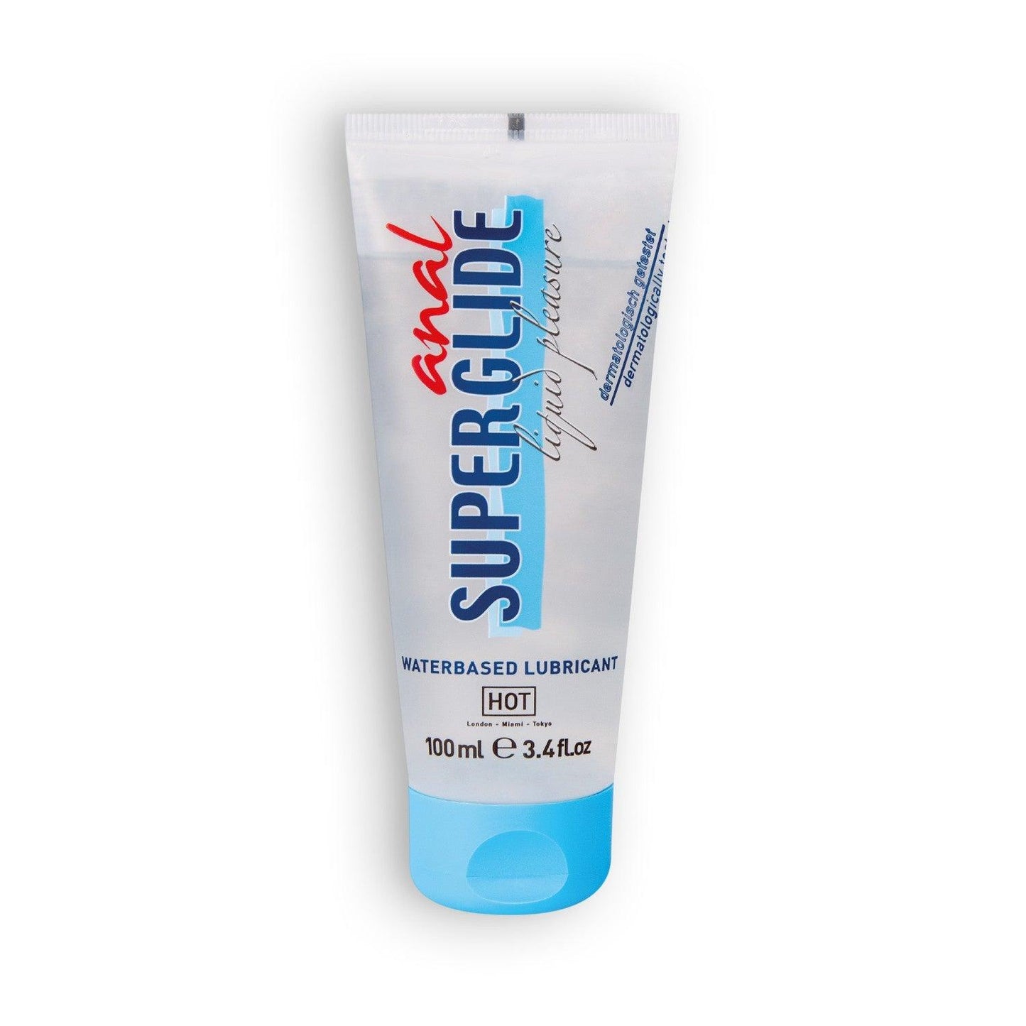 Lubrifiant Pe Baza de Apa, pentru Confort si Lubrifiere de Lunga Durata, Superglide Anal, 100ml - Amoroso