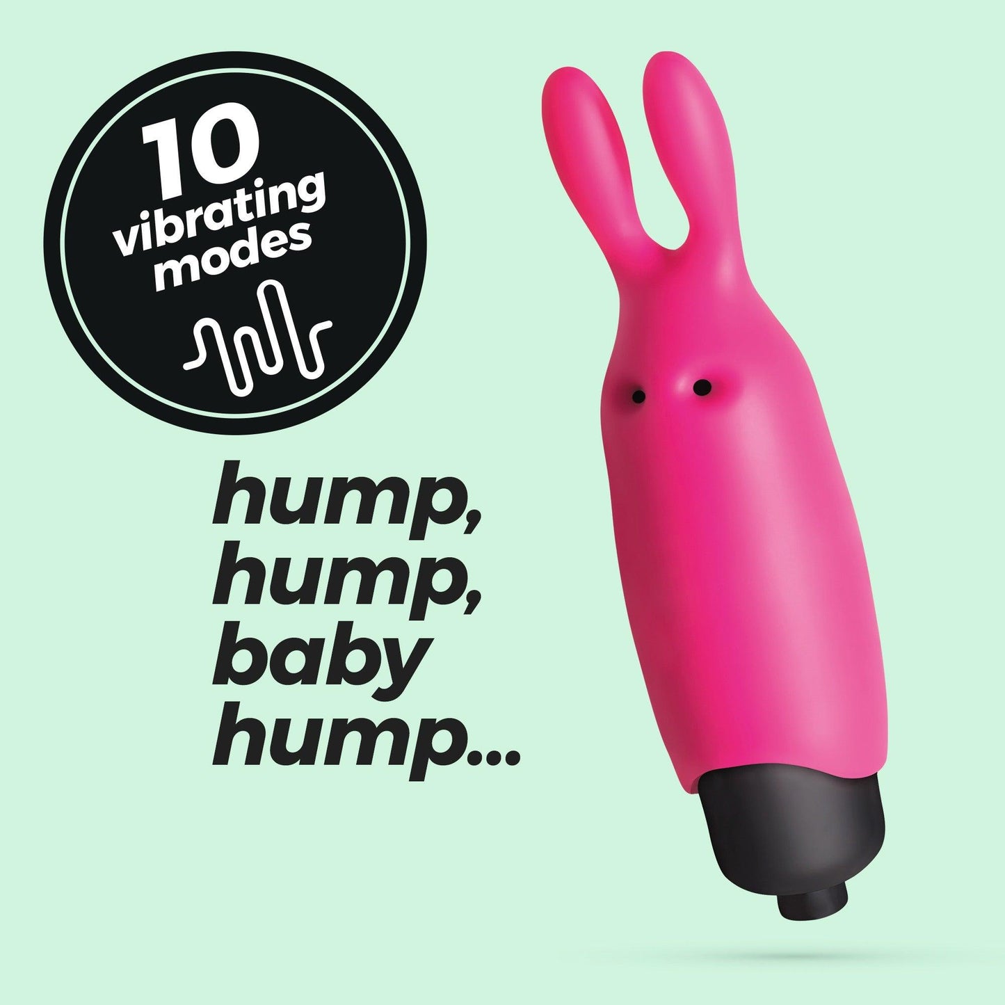 Vibrator Compact cu 10 Functii, Placere Personalizata, Crushious O-Pet Rabbit, Roz - Amoroso