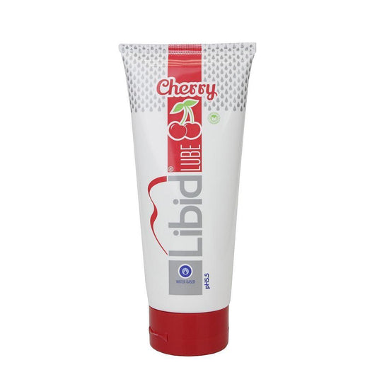 Lubrifiant pe baza de apa, cu aroma de cirese, Hidratare, alunecare perfecta si placere intensa, pH optim 5.5, 200ml - Amoroso