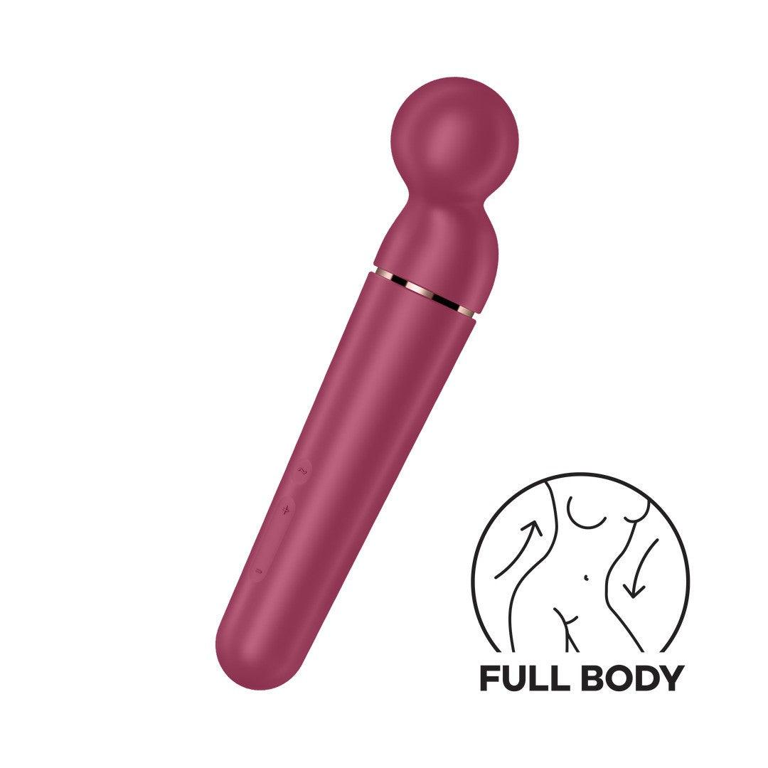 Vibrator Wand Elegant, pentru Relaxare si Placeri Intense, Satisfyer, Berry Rose Gold - Amoroso