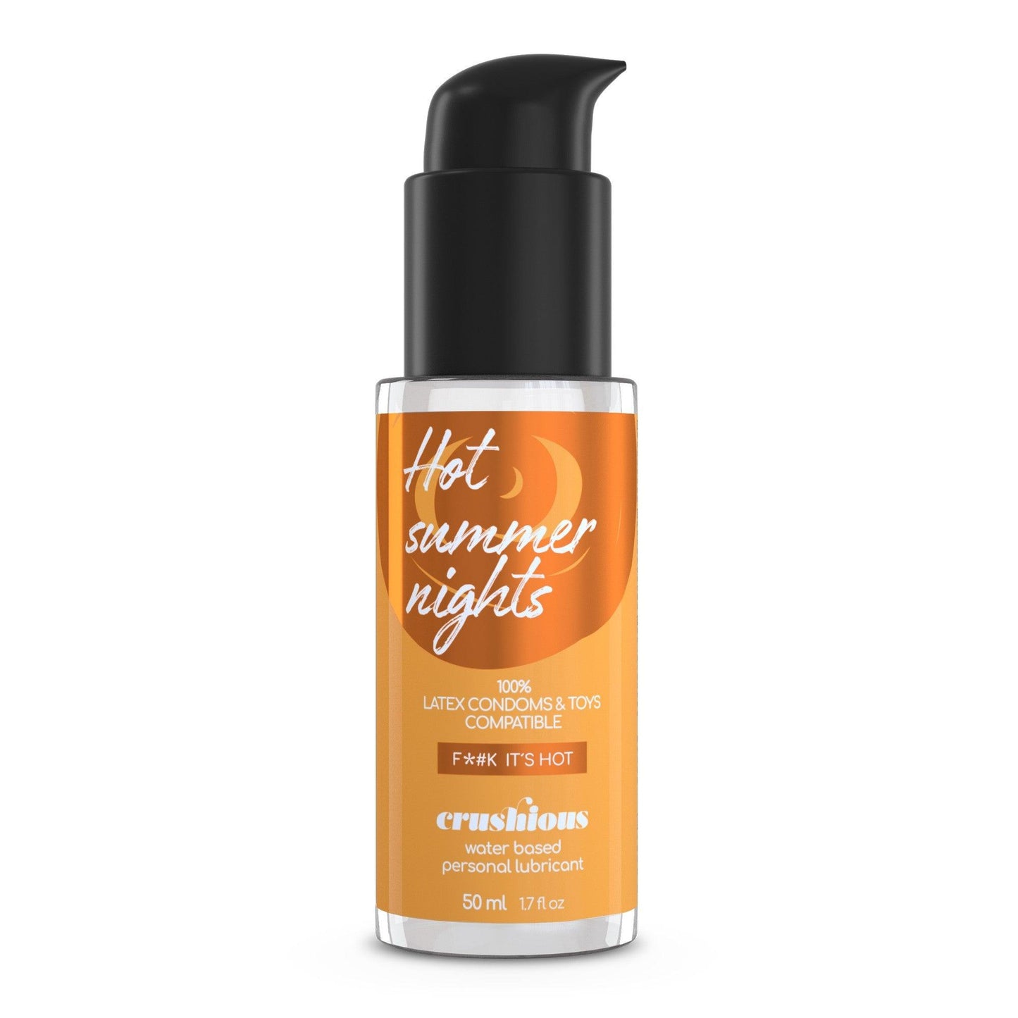 Lubrifiant Pe Baza de Apa, Efect de Incalzire, Compatibil cu Prezervative si Jucarii, Crushious Hot Summer Nights, 50 ml - Amoroso