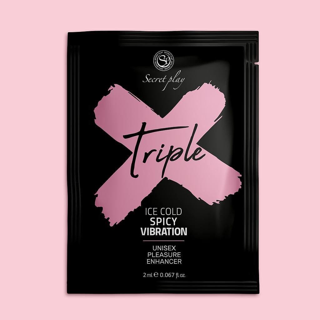 Gel Stimulant Triple X, Racoare, Caldura si Vibratie pentru Placere Maxima, Unisex - Amoroso