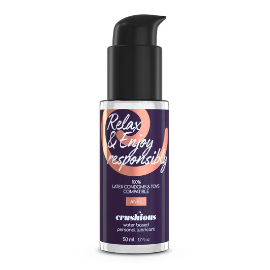Lubrifiant pe baza de apa, fara aroma, pentru sex anal, Crushious, 50 ml - Amoroso