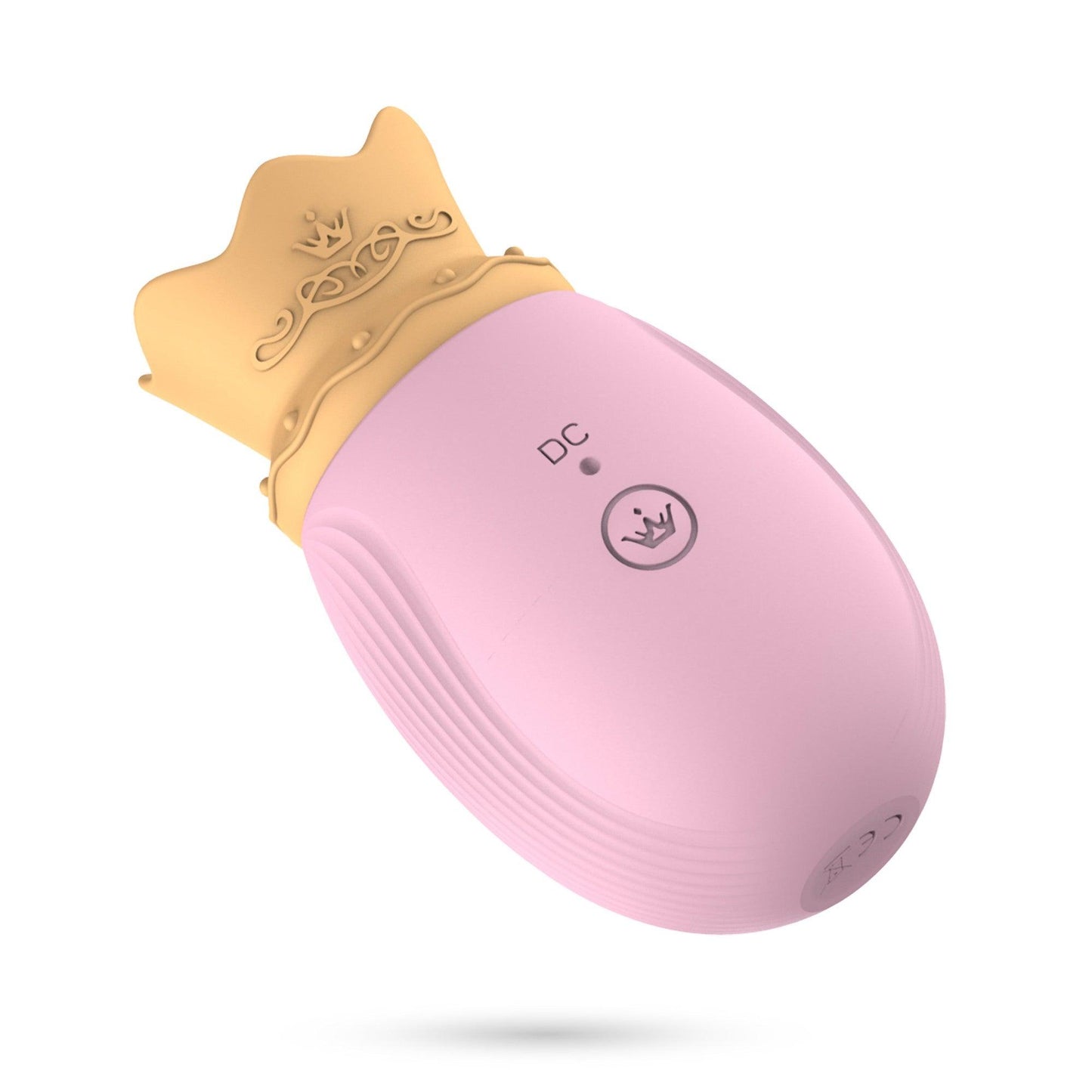 Stimulator Clitoral Regal, cu 10 Moduri de Vibratie, Crushious Monarch, Roz - Amoroso