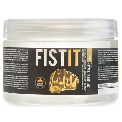 Lubrifiant FistIt Pe Baza de Apa, Gel Transparent, Compatibil cu Prezervative, 500 ml - Amoroso