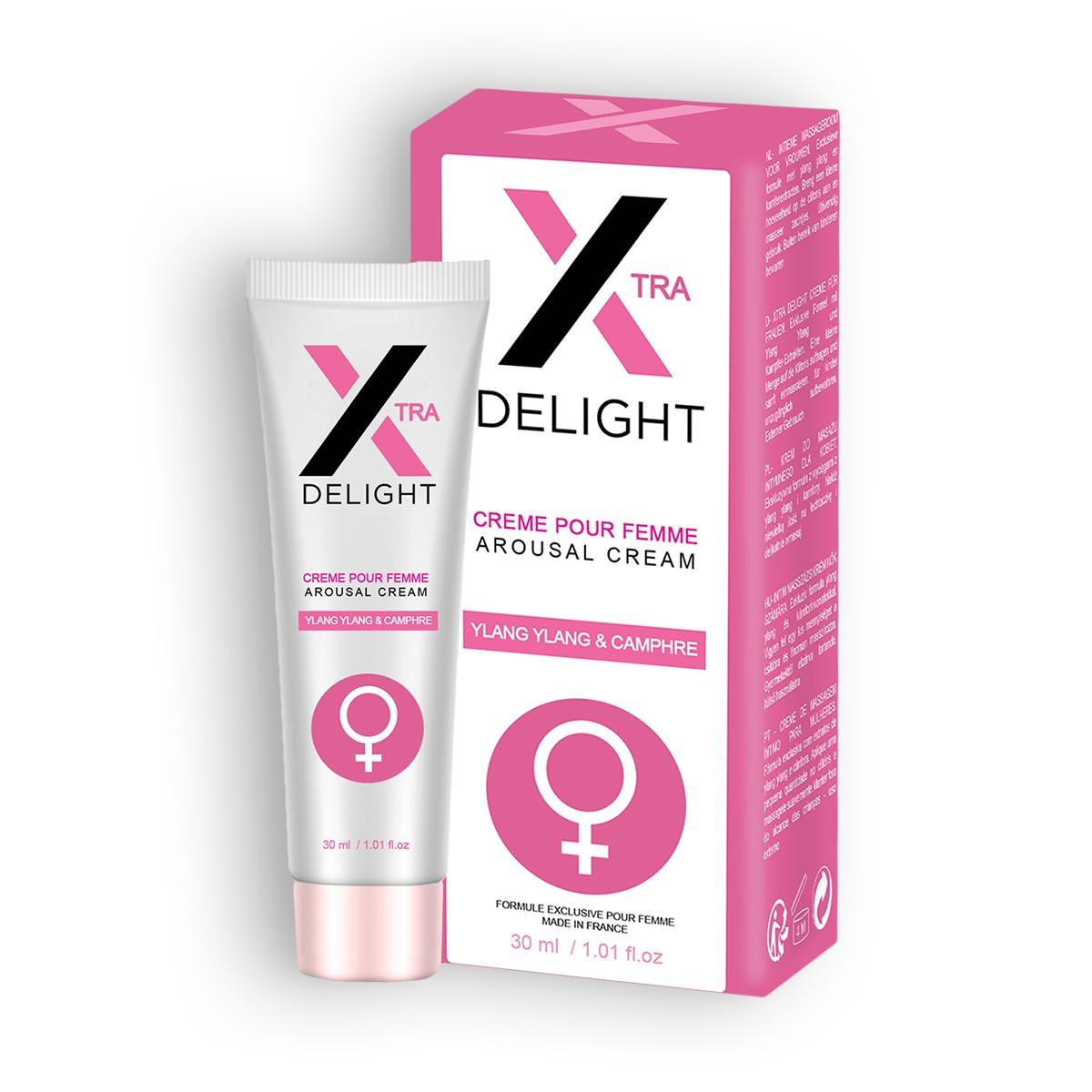 Crema Stimulare Clitoris X Delight , Intensificator de Placere cu Ylang Ylang & Camfor, Ruf, 30 ml - Amoroso