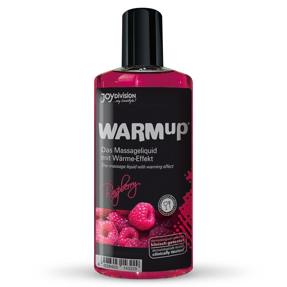Ulei de Masaj cu Zmeura, Efect de Incalzire & Aroma Delicioasa, JoyDivision WARMup, 150 ml - Amoroso