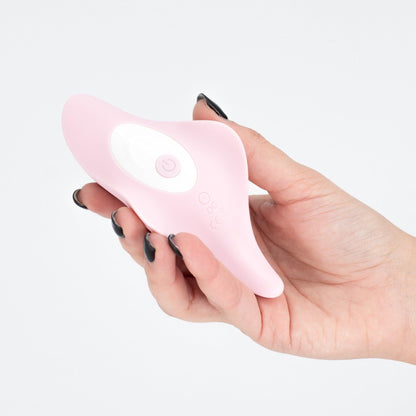 Vibrator Portabil cu Telecomanda, 9 Moduri de Vibratie, Crushious Mobula, Roz/ Alb - Amoroso