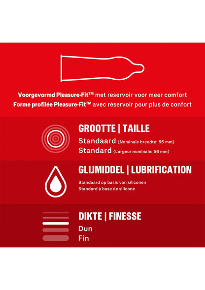 Prezervative Ultra Subtiri cu Lubrifiere Suplimentara, Durex Thin Feel Extra Lube, 10 bucati - Amoroso