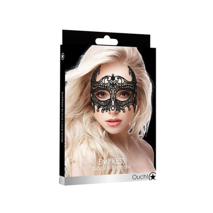Masca de Dantela Empress, Eleganta si Mister, Evenimente Speciale, Negru - Amoroso