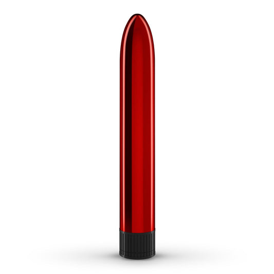 Vibrator Clasic, Vibratii Puternice si Design Elegant, Crushious Classic Vibe, Rosu Metalic - Amoroso