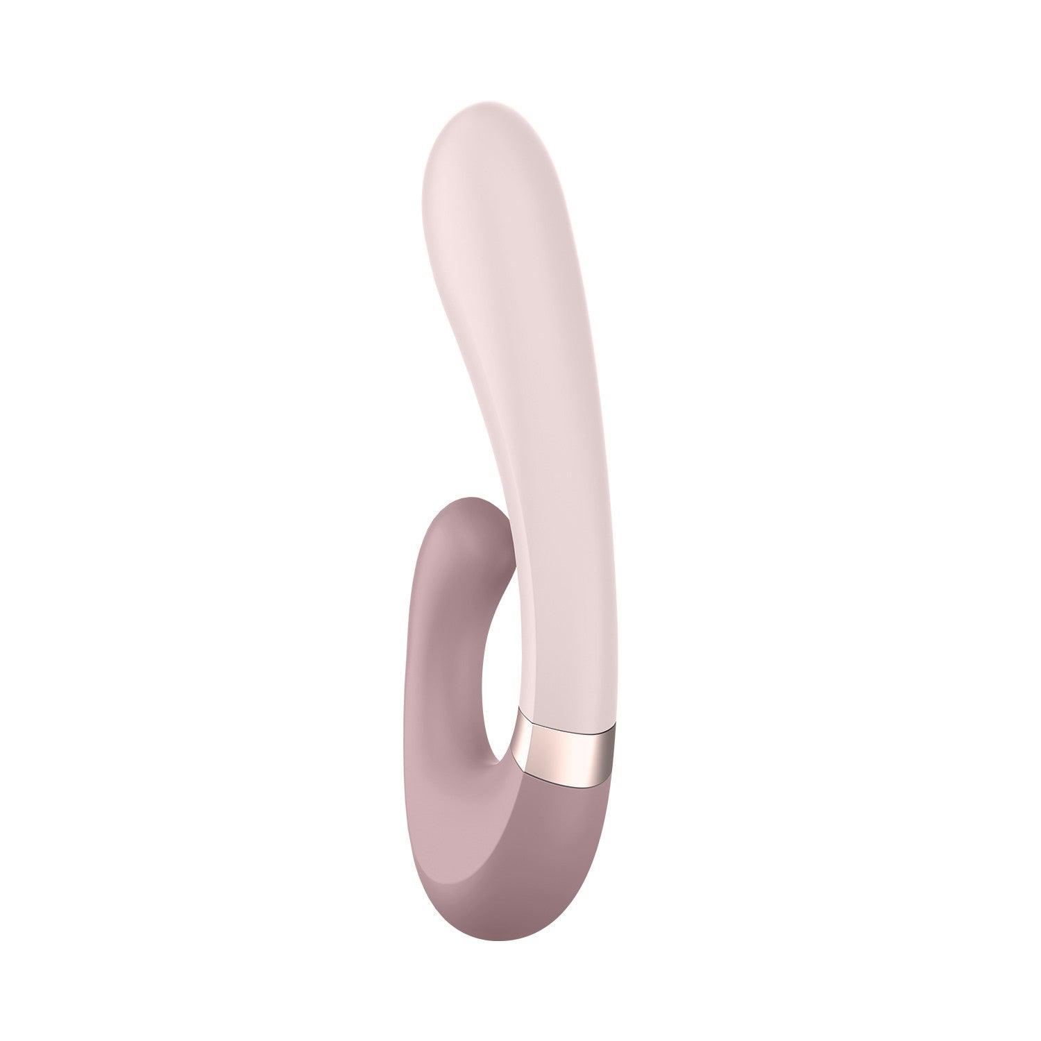 Vibrator cu Functie de Incalzire, Control prin Aplicatie, Placeri Supreme, Satisfyer Heat Wave, Roz - Amoroso