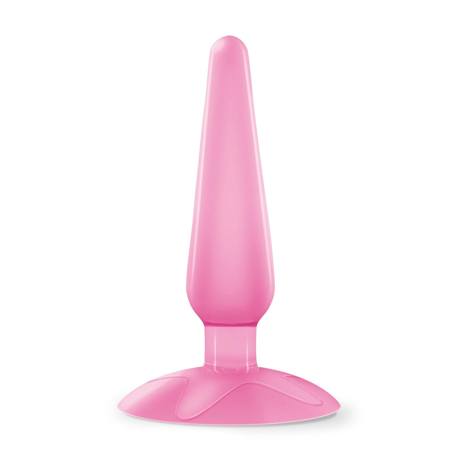 Jucarie Anala pentru Incepatori, Material Jelly Moale. 11 cm, Butt Plug Crushious Jolly, Roz - Amoroso