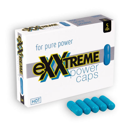 Pastile Exxtreme Power Caps, pentru Energie si Performanta Maxima, Barbati, 5 Capsule - Amoroso